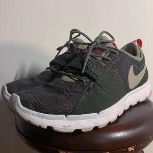 Nike SB Trainrendors in Green and Neon Orange